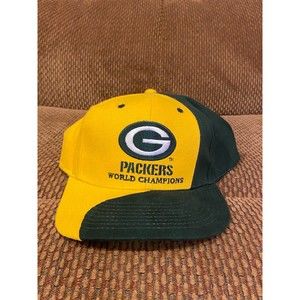 Vintage Packers World Champions Swirl Snapback Hat